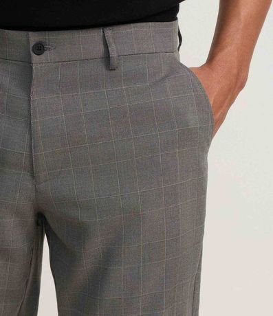 Pantalón Slim en Sastrería con de Cuadros Hilo Teñido 4