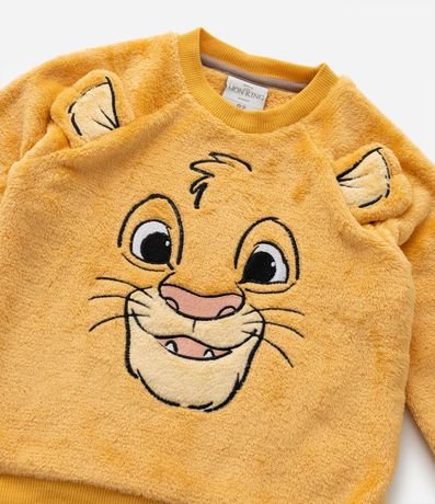 Pijama Infantil en Fleece con Bordado Simba - Tam  1 a 4 años 10