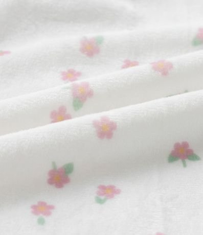 Mono Infantil en Plush con Estampa Floral y Pie Cerrado - Talle RN a 18 meses 3