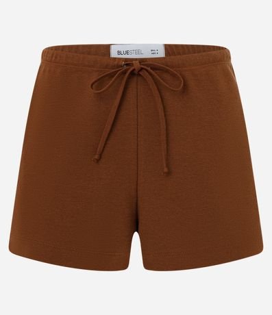 Short Básico en Rib con Lazo en la Cintura 4