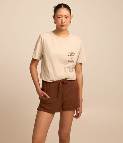 Short Básico en Rib con Lazo en la Cintura 2