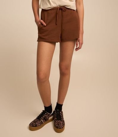 Short Básico en Rib con Lazo en la Cintura 3