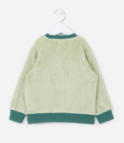 Pijama Infantil en Fleece con Bordado Interactivo de Caimán - Talle 1 a 4 años 3