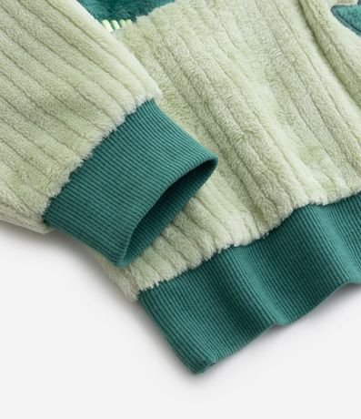 Pijama Infantil en Fleece con Bordado Interactivo de Caimán - Talle 1 a 4 años 6