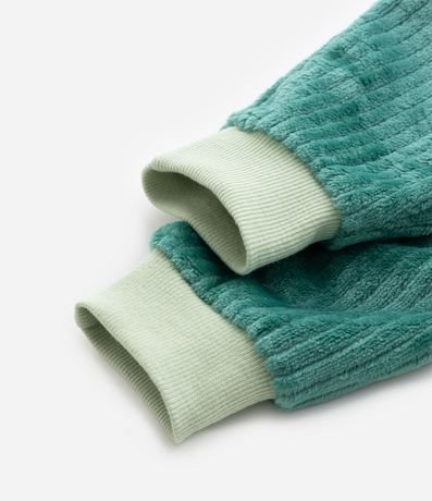 Pijama Infantil en Fleece con Bordado Interactivo de Caimán - Talle 1 a 4 años 7