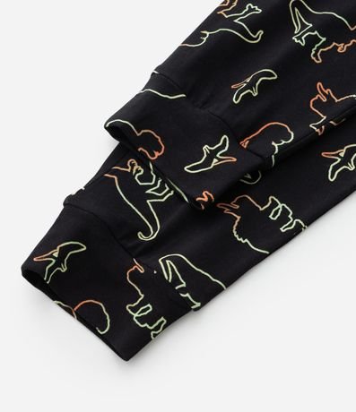 Pijama Infantil con Toque Suave y Estampa de Dinos - Talle 2 a 14 años 4