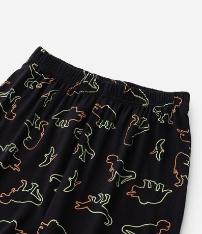 Pijama Infantil con Toque Suave y Estampa de Dinos - Talle 2 a 14 años 7