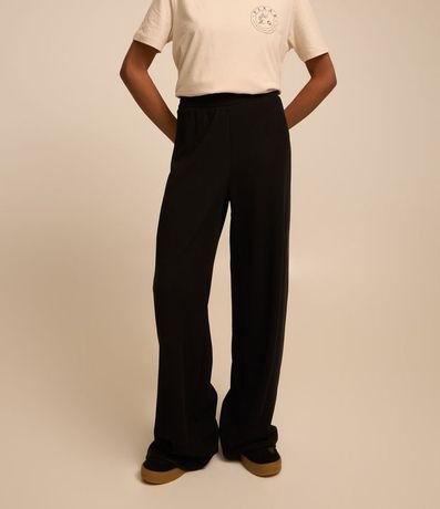 Pantalón Recto en Rib Texturizada 3