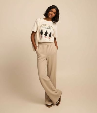 Pantalón Recto en Rib Texturizada 5