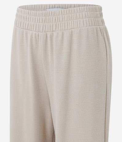 Pantalón Recto en Rib Texturizada 6