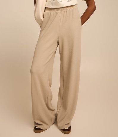 Pantalón Recto en Rib Texturizada 3