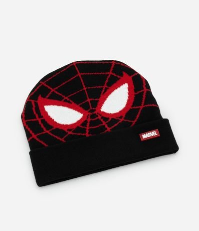 Gorro Infantil en Punto con Estampa Spider-Man Miles Morales - Talle único