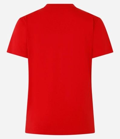 Blusa Alargada Básica en Algodón con Cuello Redondo y Manga Corta 5