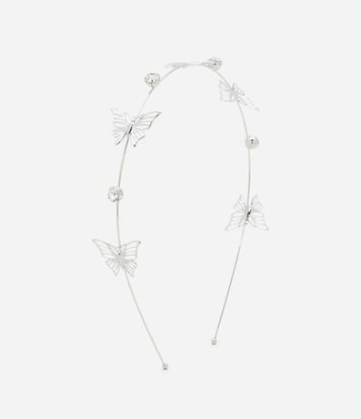 Kit con Vincha y Pinzas en Metal con Formato de Mariposas 2