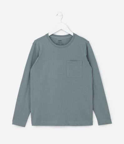 Remera Infantil Básica con Pequeño Bolsillo - Talle 5 a 14 años 1