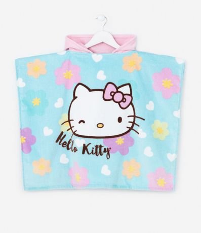 Poncho Infantil  con Estampa Hello Kitty - Talle U 2