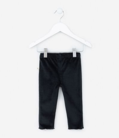 Pantalón Legging Infantil en Terciopelo con Moña - Talle 0 a 18 meses 2