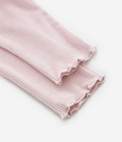 Pantalón Legging Infantil en Terciopelo con Moña - Talle 0 a 18 meses 4
