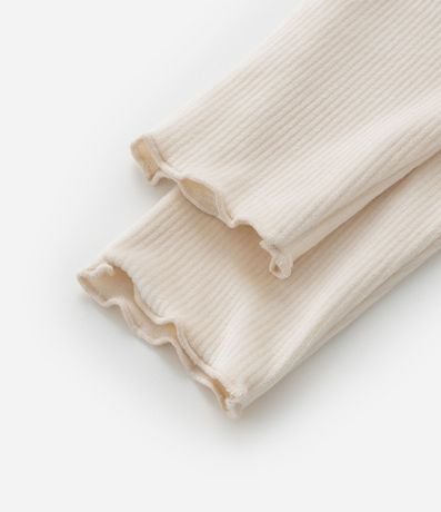 Pantalón Legging Infantil en Terciopelo con Moña - Talle 0 a 18 meses 4