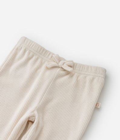 Pantalón Legging Infantil en Terciopelo con Moña - Talle 0 a 18 meses 5