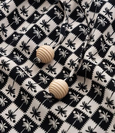 Salida de Playa Short con Estampa Cocoteros Curve & Plus Size 8