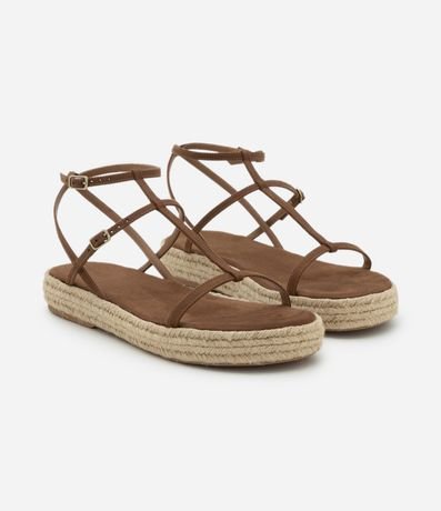 Sandalia Plana Flatforme con Tira Salomé 2