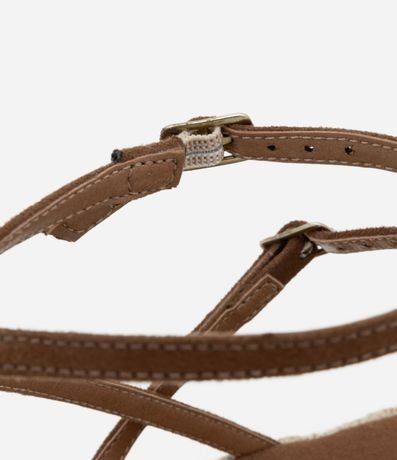 Sandalia Plana Flatforme con Tira Salomé 3