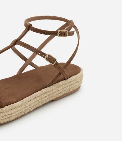 Sandalia Plana Flatforme con Tira Salomé 4