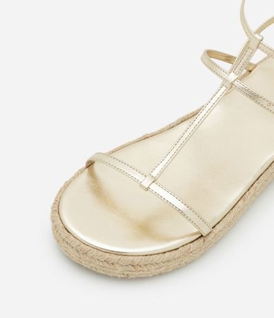 Sandalia Plana Flatforme con Tira Salomé 4