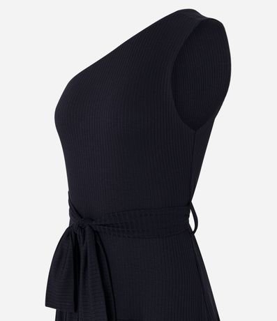 Vestido Acampanado New Midi en Viscosa con Efecto Godê 6