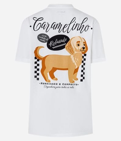 Remera Alargada en Algodón con Estampa Perrito Bajado 5