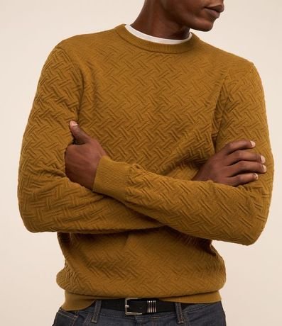 Suéter en Algodón con Textura Chevron 3