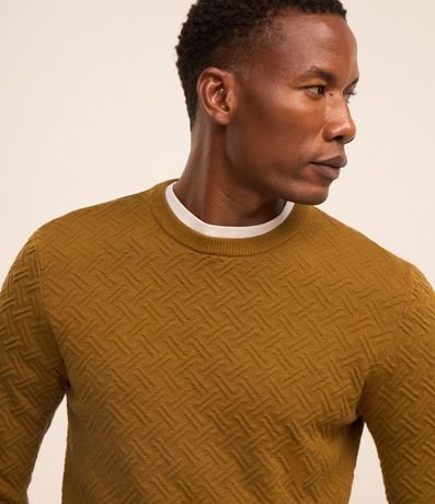 Suéter en Algodón con Textura Chevron 4