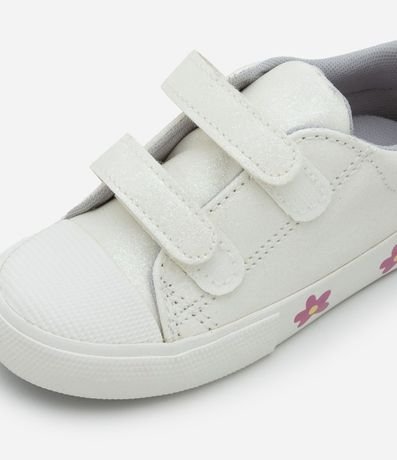 Championes Casual Infantil con Brillos y Estampa de Flores - Talle 20 a 27 3