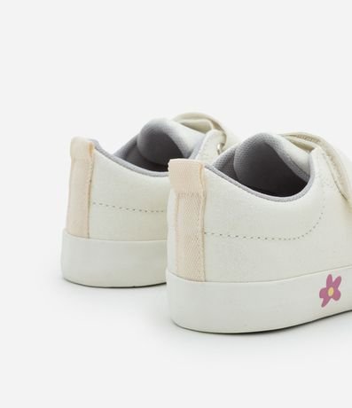 Championes Casual Infantil con Brillos y Estampa de Flores - Talle 20 a 27 4