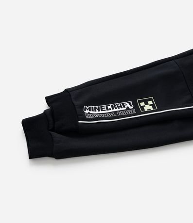 Pantalón Infantil en Tech Fleece y Estampa Minecraft - Talle 5 a 14 años 5