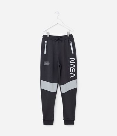 Pantalón Jogger Infantil con Estampa Nasa - Talle 5 a 14 años