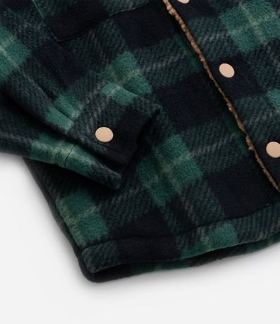 Camisa Infantil de Cuadros con Forro en Sherpa - Talle 1 a 6 años 4