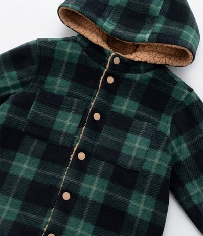 Camisa Infantil de Cuadros con Forro en Sherpa - Talle 1 a 6 años 5