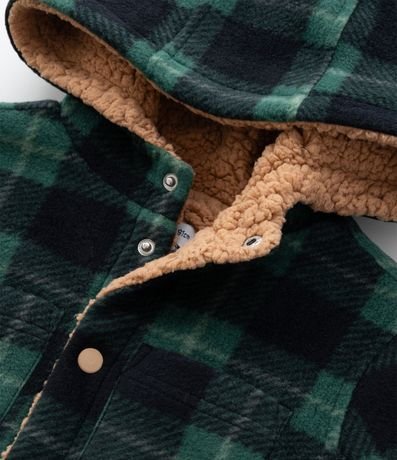 Camisa Infantil de Cuadros con Forro en Sherpa - Talle 1 a 6 años 7