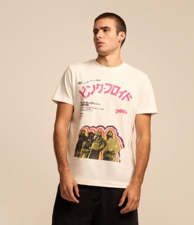 Remera Comfort en Algodón con Estampa Pink Floyd 1