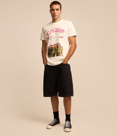 Remera Comfort en Algodón con Estampa Pink Floyd 2