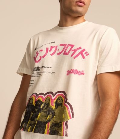 Remera Comfort en Algodón con Estampa Pink Floyd 3