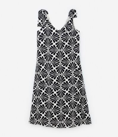 Vestido en Viscolino con Estampa Abstracta Curve & Plus Size 3