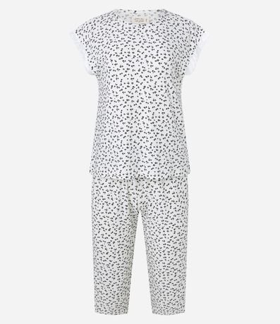 Pijama Capri con Estampa Floral y Tacto Suave 5
