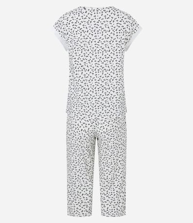 Pijama Capri con Estampa Floral y Tacto Suave 6