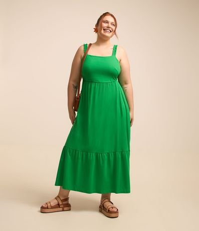 Vestido Midi en Algodón con Volados Curve & Plus Size 2