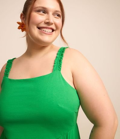 Vestido Midi en Algodón con Volados Curve & Plus Size 4