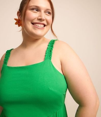 Vestido Midi en Algodón con Volados Curve & Plus Size 3
