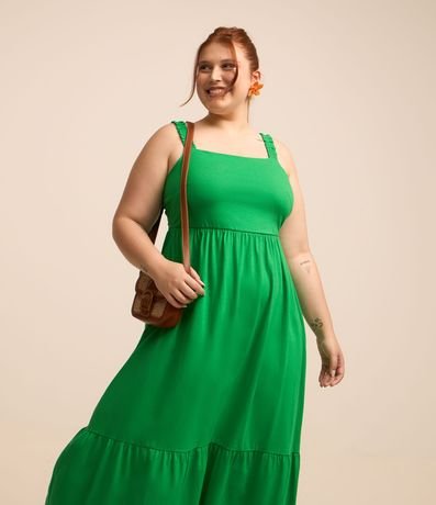 Vestido Midi en Algodón con Volados Curve & Plus Size 6